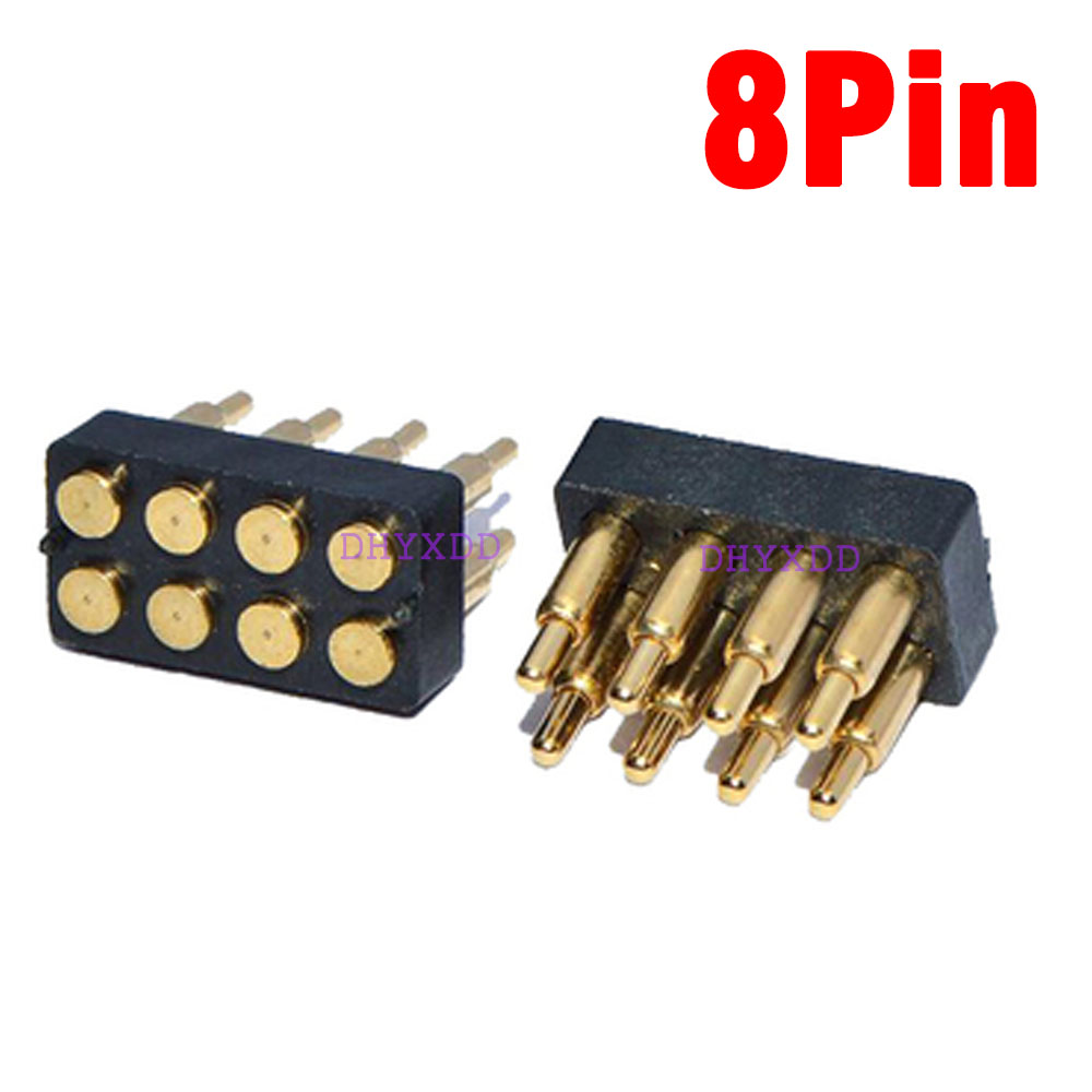 1pcs Male Spring Loaded Pogo Pin Connector 4 6 8 10 12 14 16 20 Pin Dual Row Surface Mount SMT DIP Height 7.0mm Pitch 2.54 mm: Lavender
