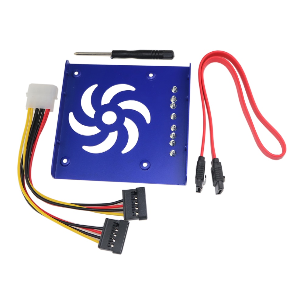 2,5 zoll bis 3,5 Zoll Interne Festplatte Montage Bausatz SSD Adapter Halterung mit SATA III 6Gbps Daten und Energie Kabel