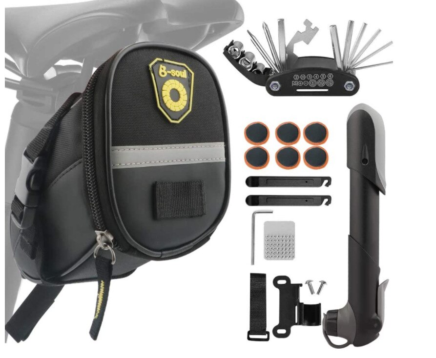 Bicycle repair kit, tire repair tool set, car repair kit, mountain bike repair kit mountain bike bike chain tool: Set fourteen