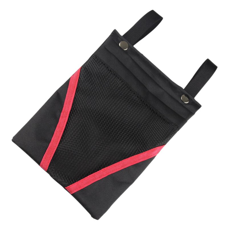 Bolsa de manillar de la bici frente Marco de tubo de ciclismo paquetes Scooter pequeña bolsa para teléfono móvil de clave pequeño artículos negro y rojo Edg.: Default Title