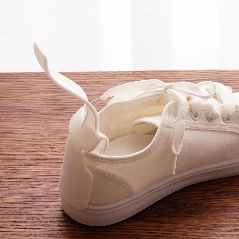 2 stk farverige doven skohorn en pedal sko artefakt fleksibel lille sko løfter sko tilbehør