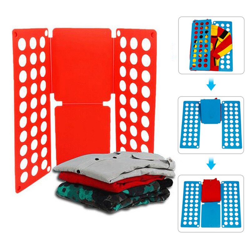 Fold Easy T Shirt Magic Lazy Clothes Folding Board Closet Organizer Adult Kids Tshirt Clothing Folder Organizer Laundry Storage