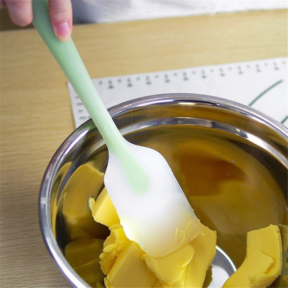 1 Pc Kleurrijke Siliconen Gebak Spatel Cake Roomboter Silicon Spatel 6 Kleuren