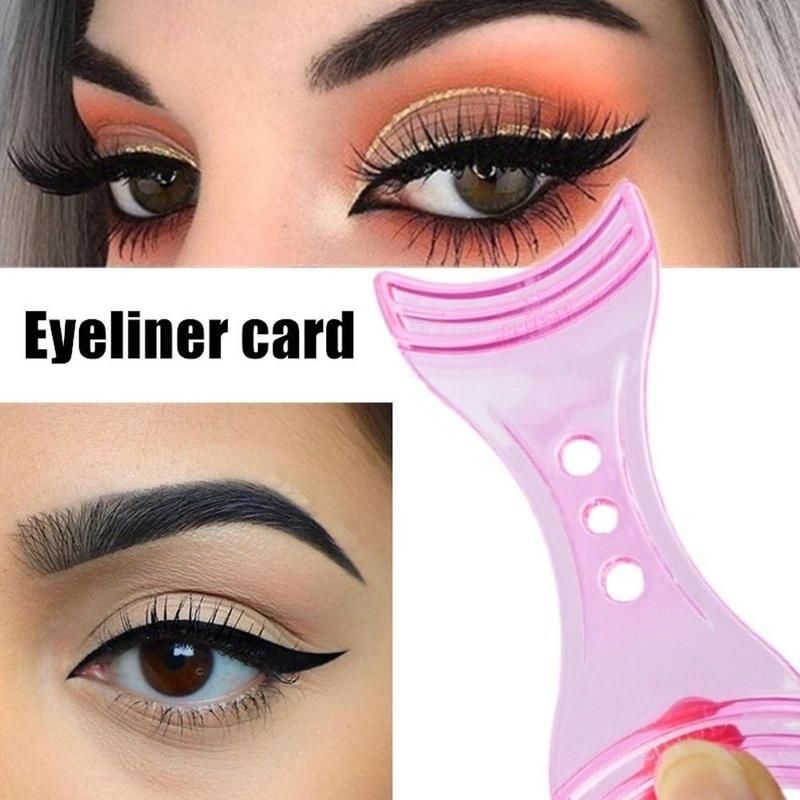 Perfect Cat Eye & Smokey Eye Makeup Eyeliner Models Template Eyeliner Card Auxiliary Tools Eyebrows Stencils for Eye Makeup