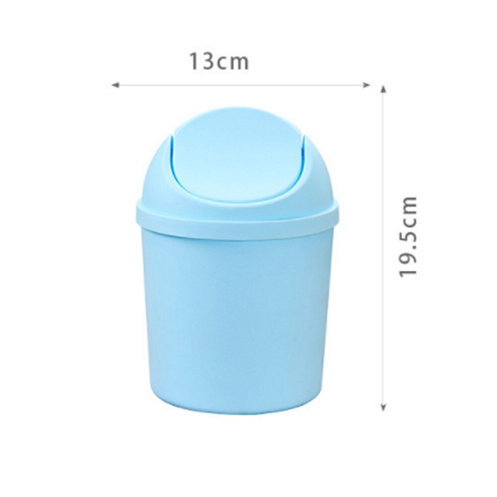 Mini Papelera para escritorio, Cubo de almacenamiento, tapa de plástico que se puede quitar con la tapa, papelera de limpieza del hogar, Cenicero de escritorio