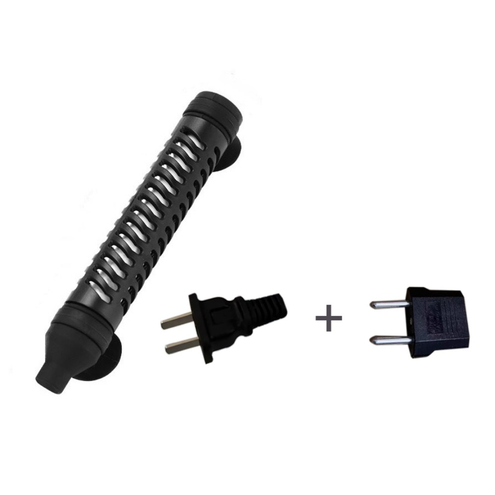 35/50/75w justerbare varmestaver til kvartsglass i akvarium, 22-34 °c med beskyttelsesdeksel, varmestaver til skilpaddekrukke: Rød