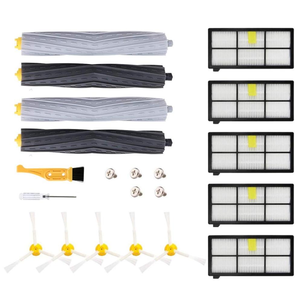 Replacement Parts for iRobot Roomba 800 900 Series 805 860 870 871 880 890 960 980 Vacuum Cleaner Roller Filters Side Brushes: 8-5