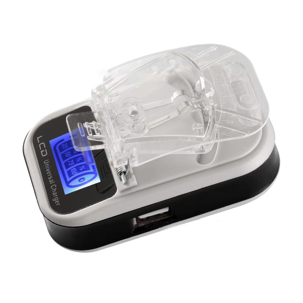 LCD Display Universal Battery Charger US Plug Universal Mobile Battery Charger Charging Adapter