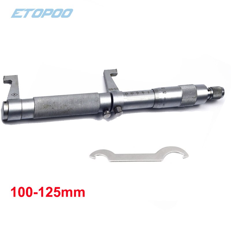 Micrómetro interior 5-30/25-50/50-75/75-100mm/100-125mm/125-150mm/150-175mm, calibrador de tornillo, micrómetros métricos, herramientas de medición de carburo: 100-125mm