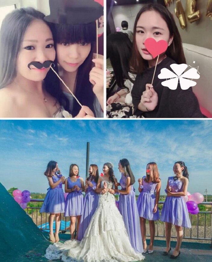 festival supplies 10pcs/set Photo Booth Props Photography mask paper Card Wedding/birthday/baby shower Party event lip/hat