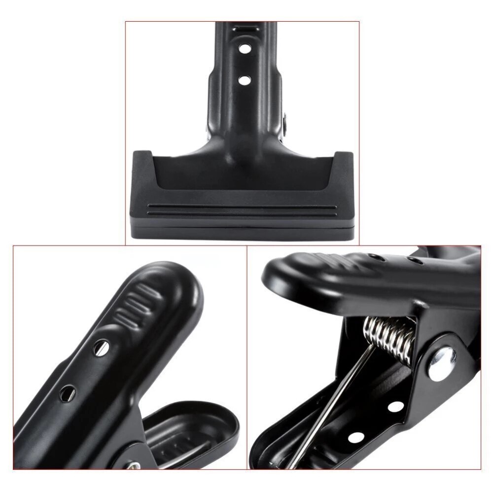 4-Pack Set Heavy Duty Muslin Spring Clamps Clips 4 1/4 inch for Photo Studio Backdrops Backgrounds Woodworking