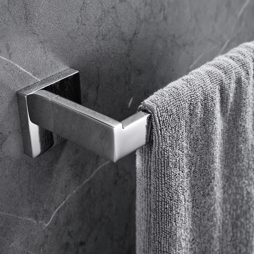 1 pcs SUS 304 Roestvrij Staal Enkele Handdoek Bar Wall Mounted Handdoek Ring Handdoekenrek Houder Badkamer Accessoires