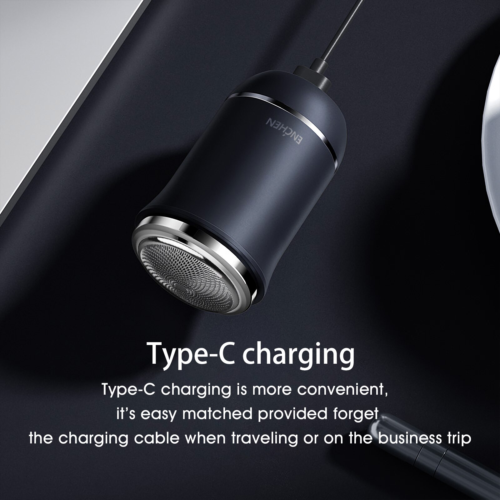 ENCHEN Traveller Mini Shaver Electrical Razor Wet Dry Dual Use IPX6 Waterproof For Men Beard Machine Type-C Rechargeable