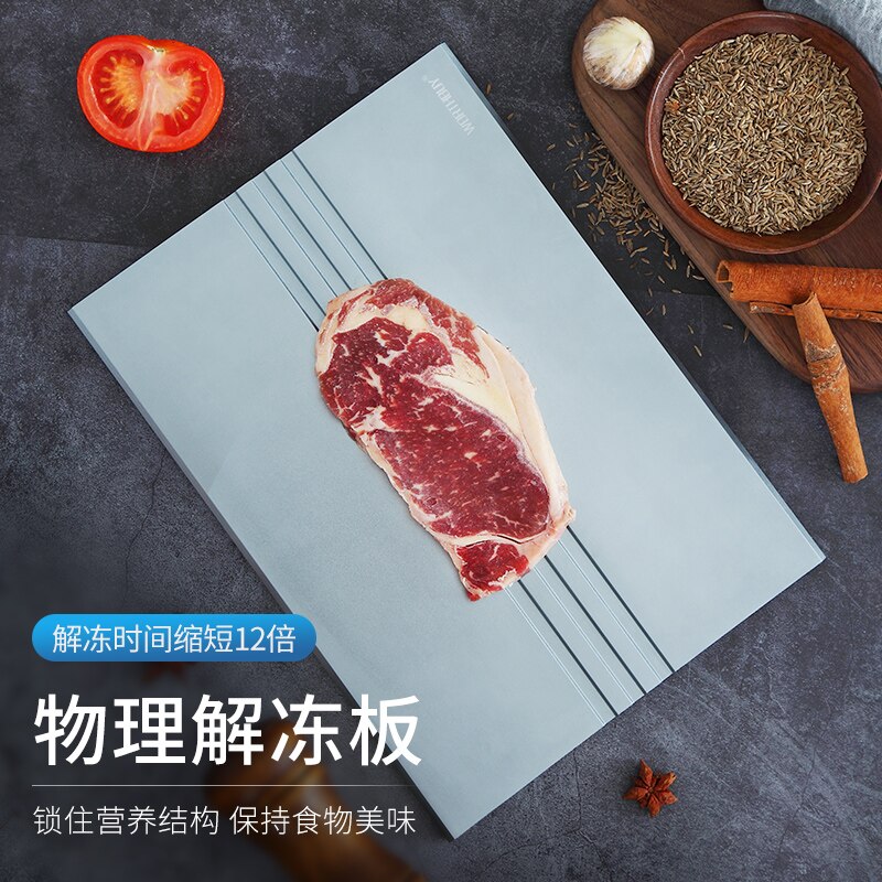 Meat Fast Defrosting Tray Fish Forzen Food Defrost Tray Defrosting Tray Defrost Plate Plaque De Cuisson Thawing Trays EA6JDB