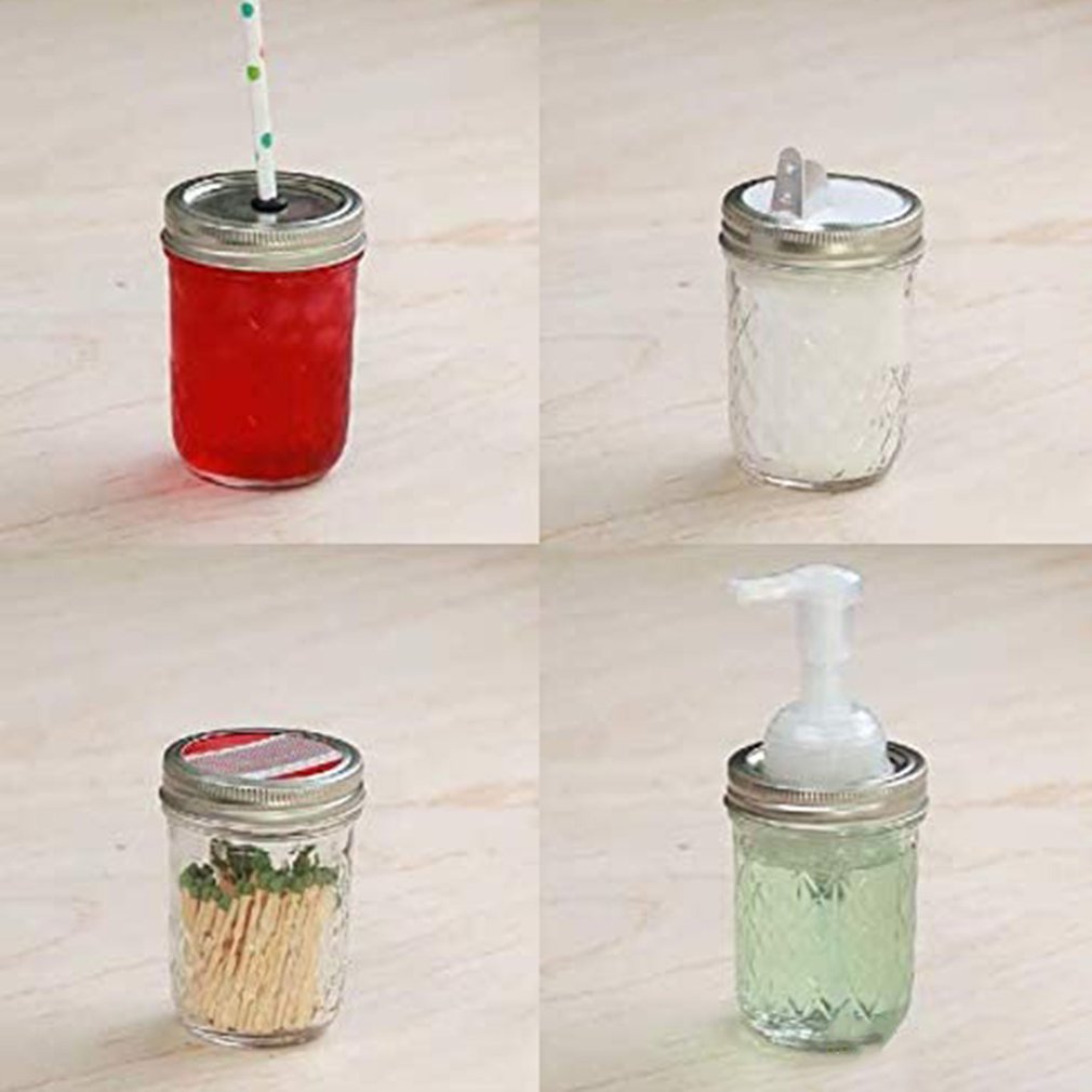 Mason Jar Lids Mason Bottle Caps Split Cover Tinplate Mason Jar Canning Lids Wide Mouth Canning Lids