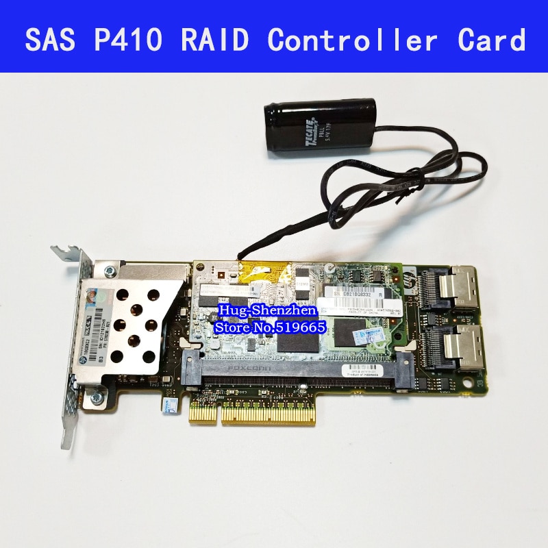 Tarjeta controladora de matriz SAS P410 RAID, 462919-001, 013233-001, 6Gb, PCI-E, con batería de 512M de RAM