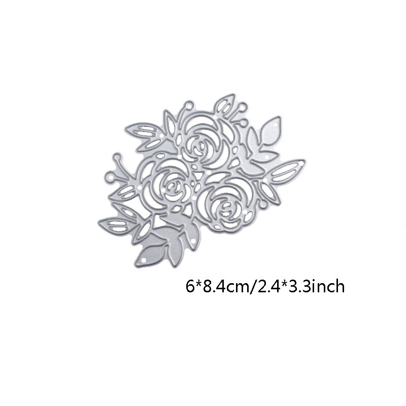 Tree Stump Dies Animal Metal Cutting Dies Scrapbooking Bird Butterfly Flower leaf Die Cut for DIY Paper Card Making: flower dies