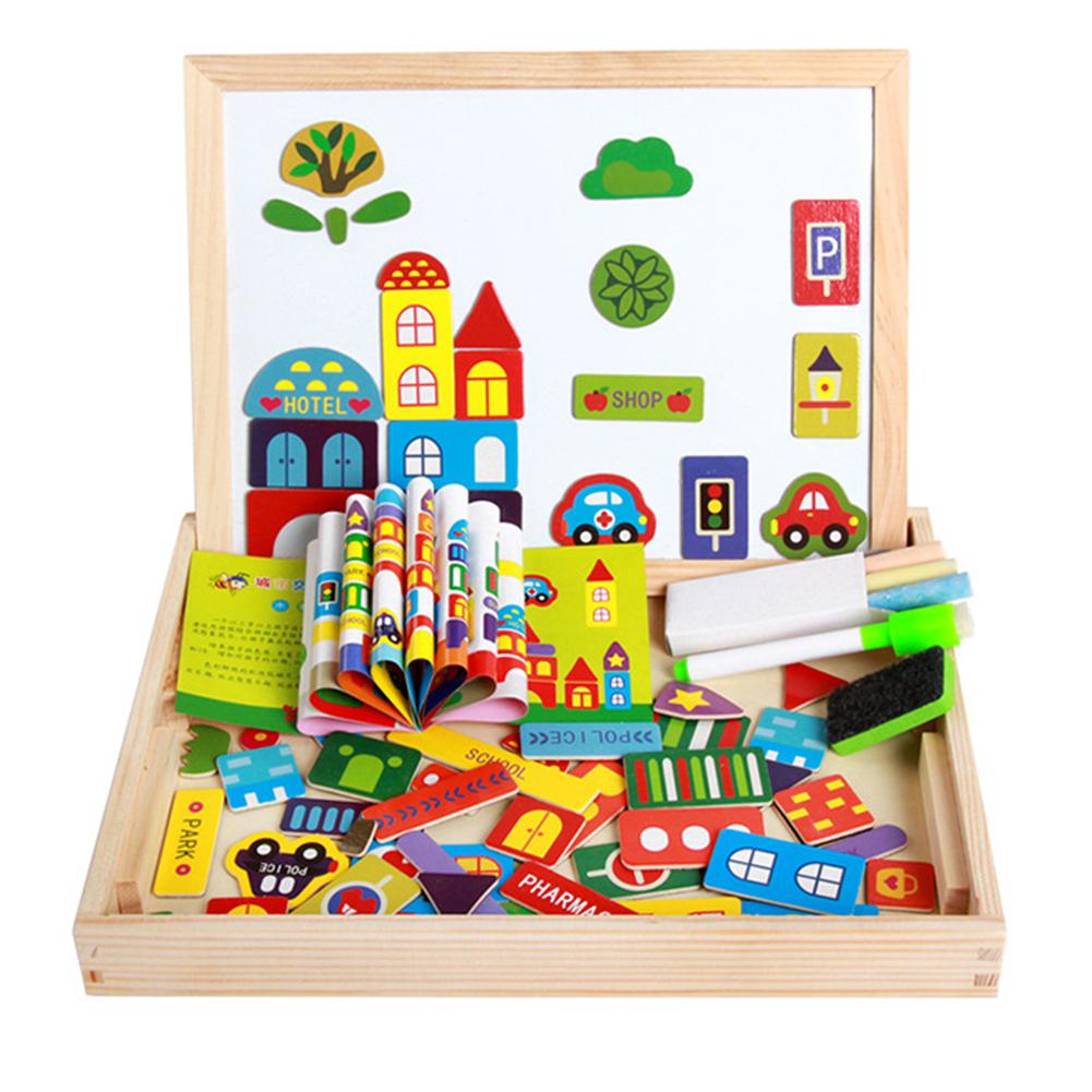 Banne Bon Magnetisch tekenbord voor kinderen, peuters, 35 cm, kleurrijk, reisformaat, uitwisbaar schetsblok, speelgoed voor schrijven, schilderen en leren (veelkleurig