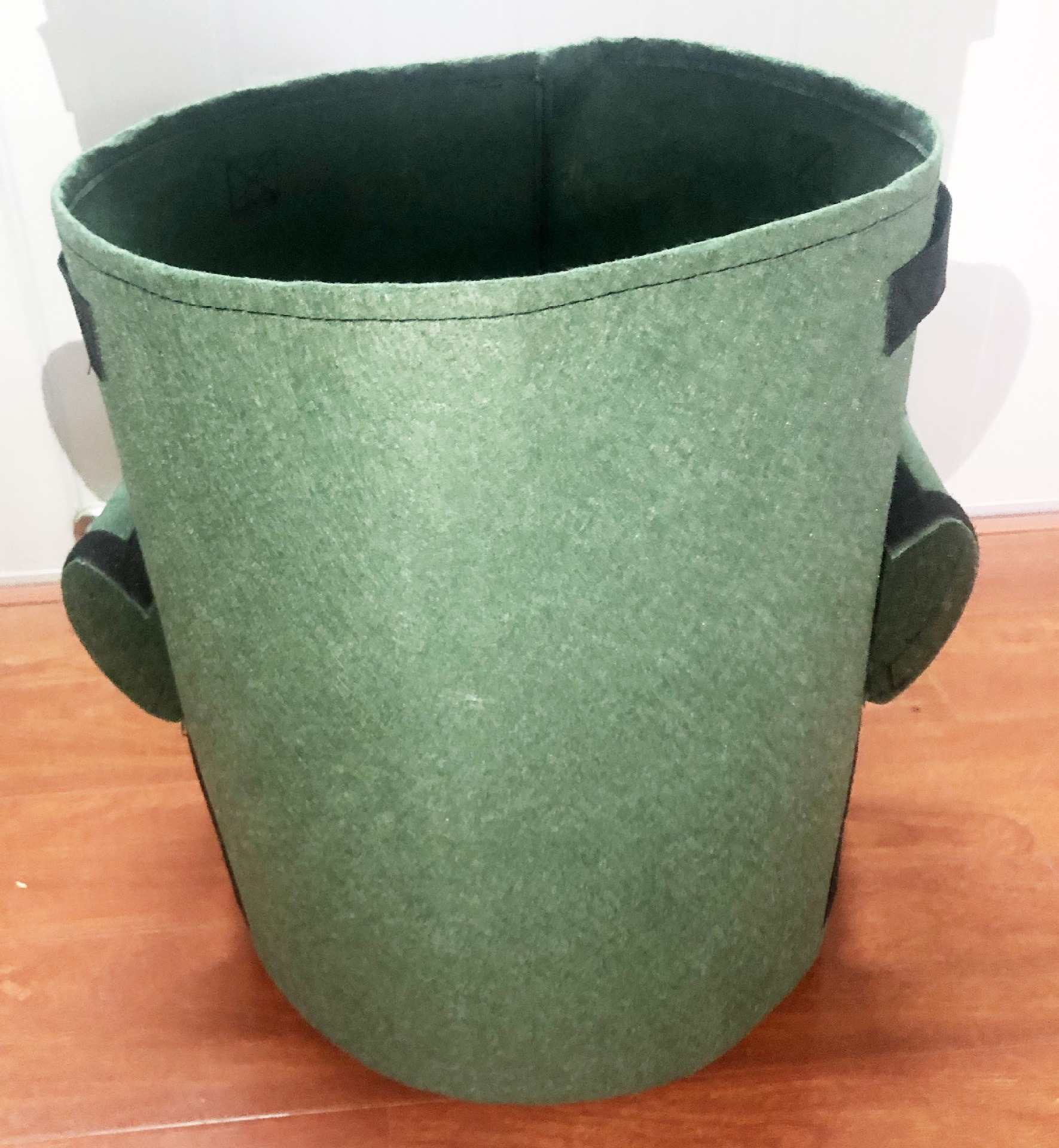 Bolsa de cultivo de patatas de 10/7 galones, olla de doble puerta, bolsa de plantas para interior y exterior no tejida respetuosa con el medio ambiente