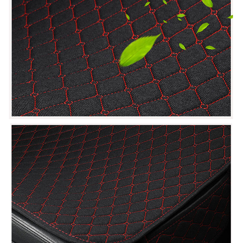 1 Zetel Vlas Auto Bekleding Met Rugleuning Auto Zitkussen Protector Pad Mat Voor Auto Voor Auto Styling Interieur