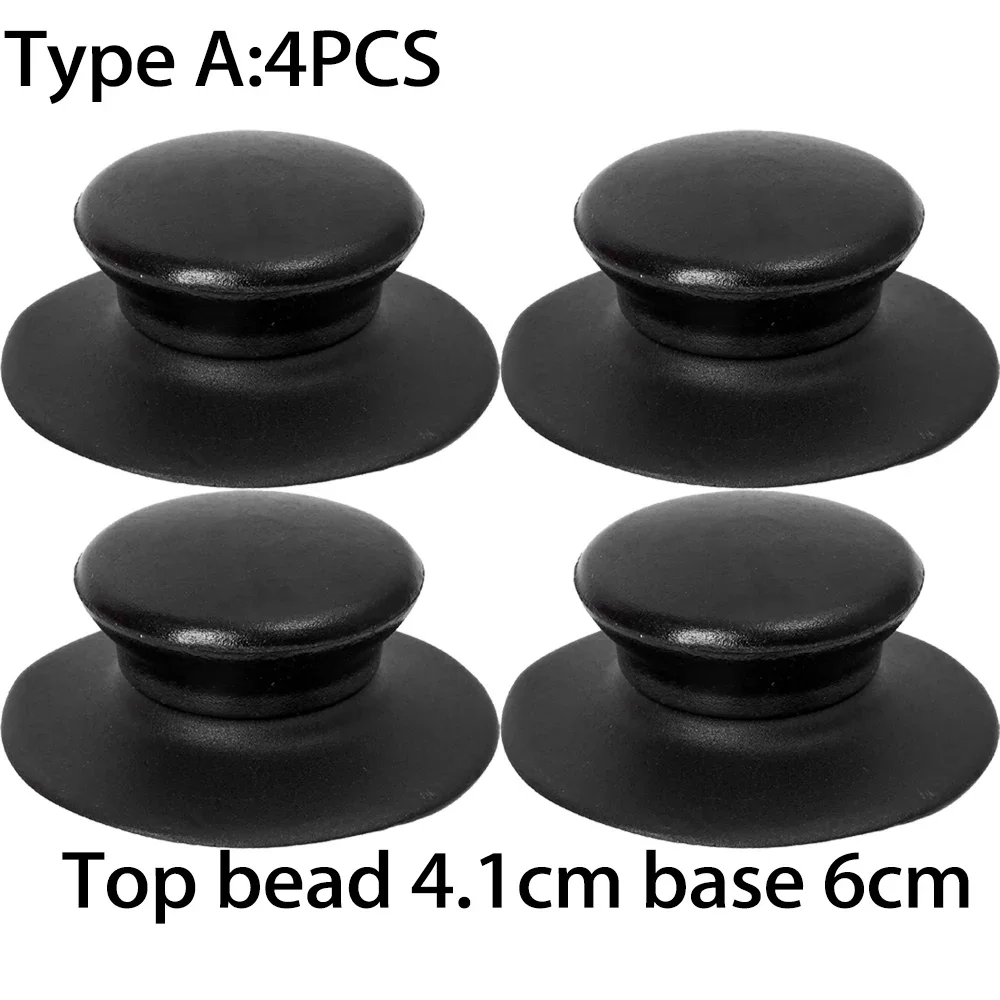 Universele Deksel Cover Knop Hittebestendig Kookpot Pan Deksel Knop Cap Vervanging Hefhandvat Keuken Kookgerei Handgreep Zwart: Licht Geel
