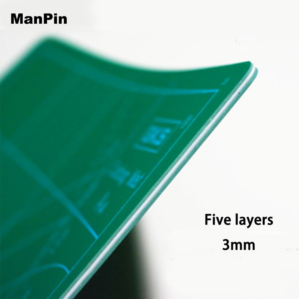 A2 a3 a4 a5 pvc skjærematte bord musematte skulptur manuell hjemmearbeid gjør-det-selv-brett lappeverktøy tosidig holdbar hvit kjerne