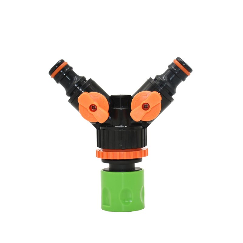 Drip irrigation 2-way Garden tap water splitter Female 1/2 3/4 1inch garden hose Y splitter watering adjustable switch 1pcs