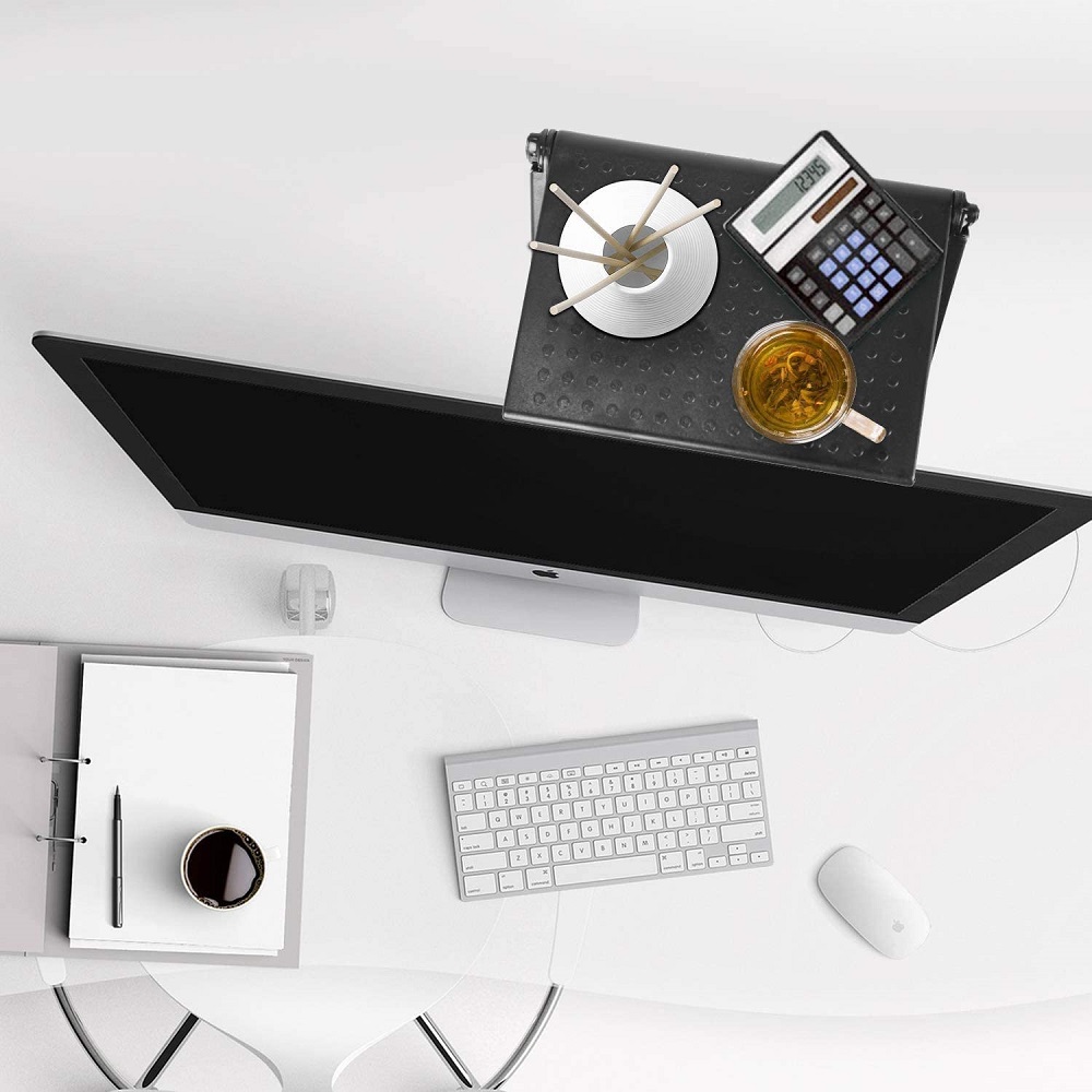 Adjustable TV Screen Top Shelf Computer Monitor Desktop Screen Top Storage Rack TV Media Box, Router Shelf Rack Home Organizer