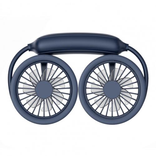 Mini Wearable Oplaadbare Inklapbare Hals Ventilator Voor Reizen: Blue 1200mAh