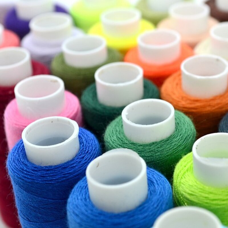 Linha de costura para máquina de bordar, 30 cores, conjunto de fios de poliéster com 250/rolo, para costura, materiais de costura
