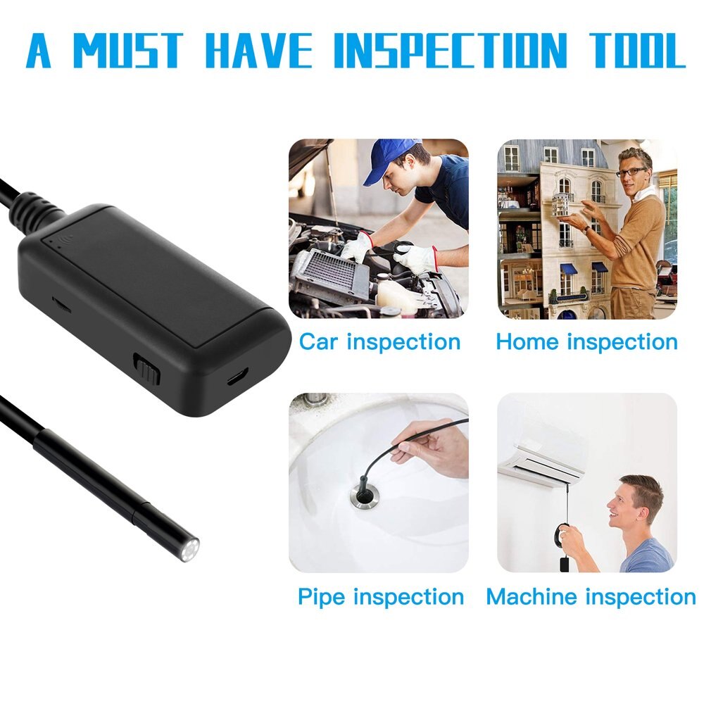 Wifi 5.5Mm Handheld Endoscope Borescope Video Inspection Camera Portable Endoscope Hard Line Camera For F220