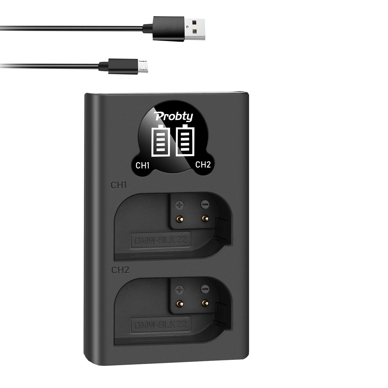 DMW-BLK22 DMWBLK22 BLK22 batería para Panasonic LUMIX DC-S5 DC-S5K o LED cargador