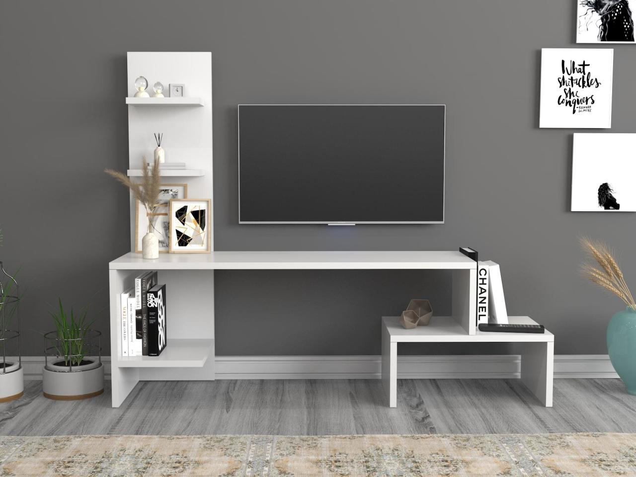 Meuble Tv blanc, meuble de maison, meuble de salon... – Grandado