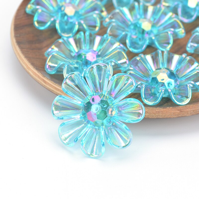 25Pcs Bloemblaadje Bloem Abs Acryl Strass Voor Kristal Cabochons Voor Sieraden Maken Decoratie Diy Haarspeld Accessoires