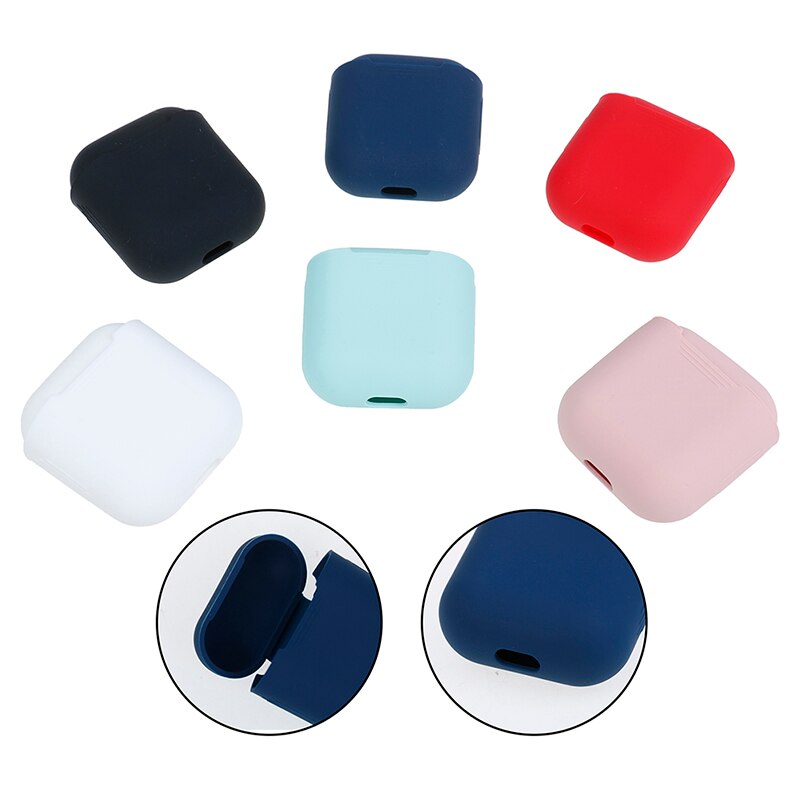 Airpods fodral skyddar silikonskydd skin air pod hörlurar laddare fodral