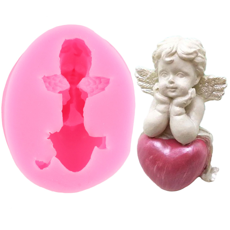3 Stijl Cupido Engeltje Siliconen Fondant Mallen Diy Taart Decoreren Gereedschappen Chocolade Snoep Dessert Cupcake Keuken Bakvorm: CB979