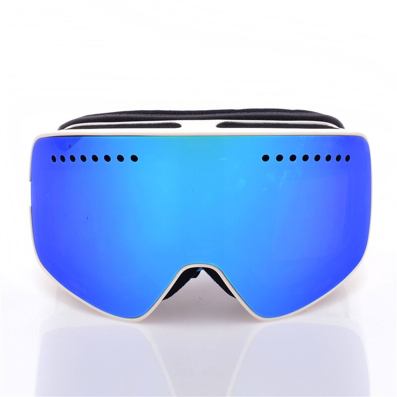 Magnetische Ski Brille Anti-Nebel-Doppel Objektiv Uv400 Professionelle Ski Brille Brillen Männer Frauen Skifahren Snowboard Brille Googles: Weiß