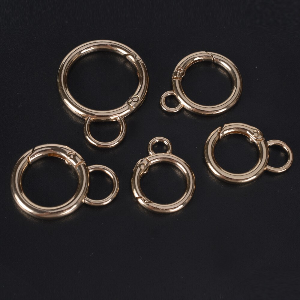 5Pcs/Lot Round Lobster Clasp For Jewelry Making Supplies Necklace Bracelet Findings Circle Connectors Bag Keychain Accessories