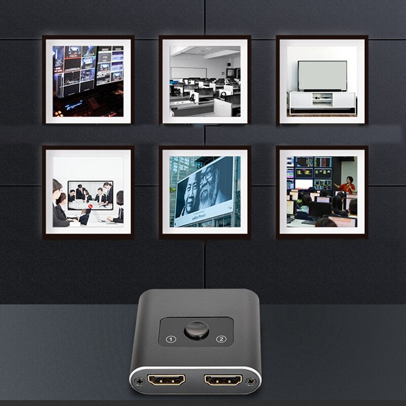 HDMI 2.0 Bidirectional Switch HDMI AB Switch HDMI 1 in 2 Out 2 in 1 Out Bidirectional Distributor