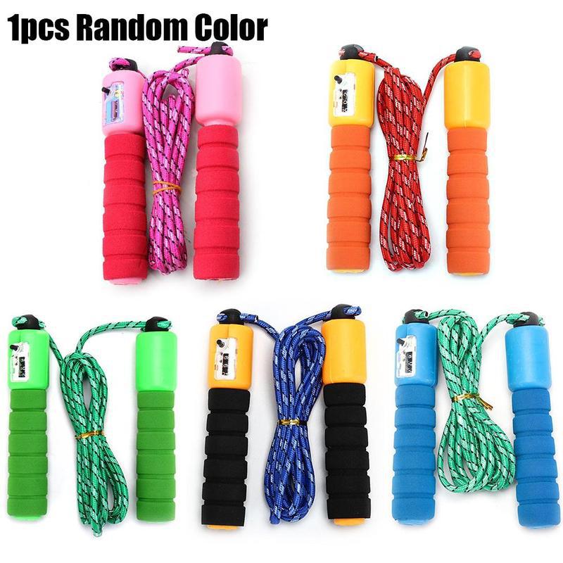 2.5m Jump Ropes Cotton Sponge Count Wire Fitness W... – Grandado