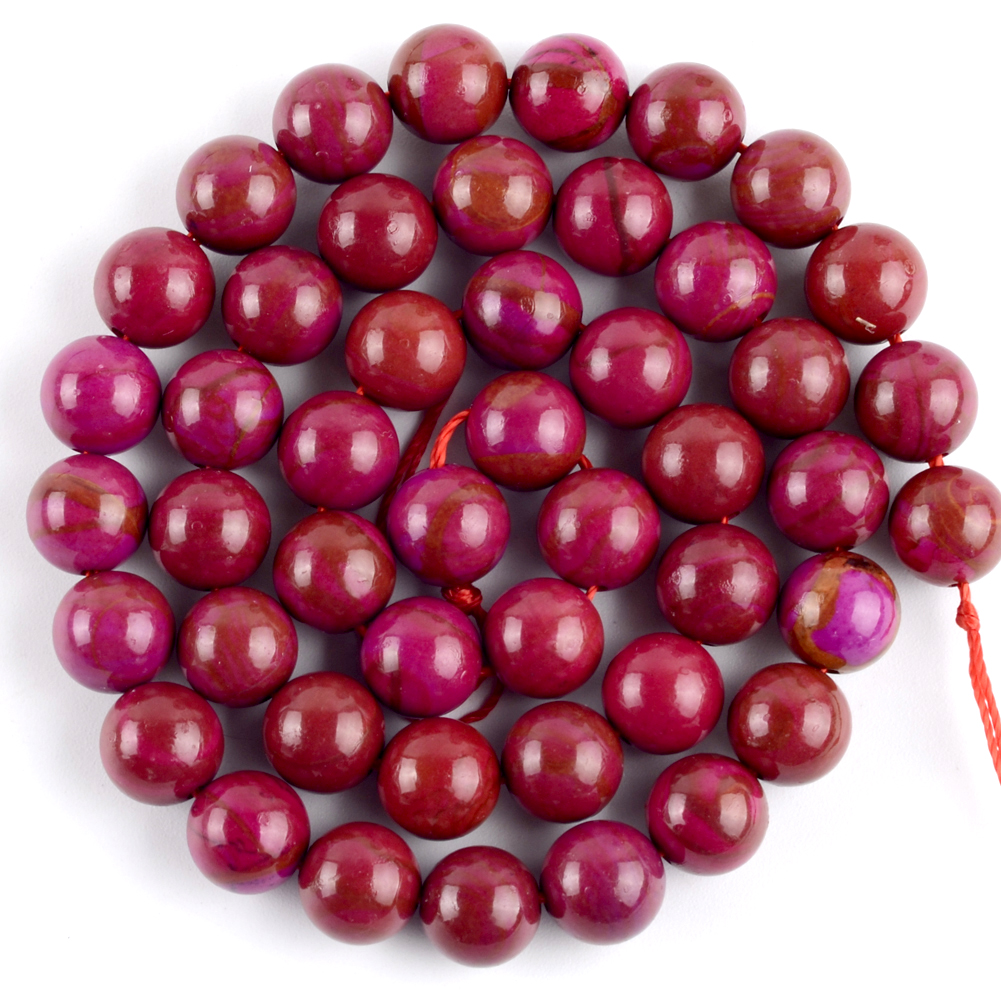 Perles en pierre naturelle Sugilite pour la fabrication de bijoux, perles rondes en vrac, accessoires de bricolage, Bracelet de 6mm 8mm 10mm 15 pouces