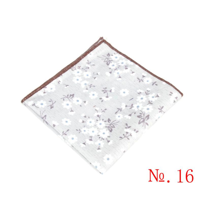 Retro zakdoeken voor kinderen, vintage katoenen zakdoeken, herenpochetten, kinderbloemenprint, casual vintage zakdoeken: 16
