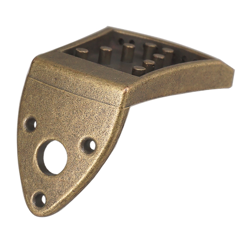 Brons Metalen Driehoek Mandoline Staartstuk Onderdelen Voor 8 String Gebogen Top Mandoline Vervanging