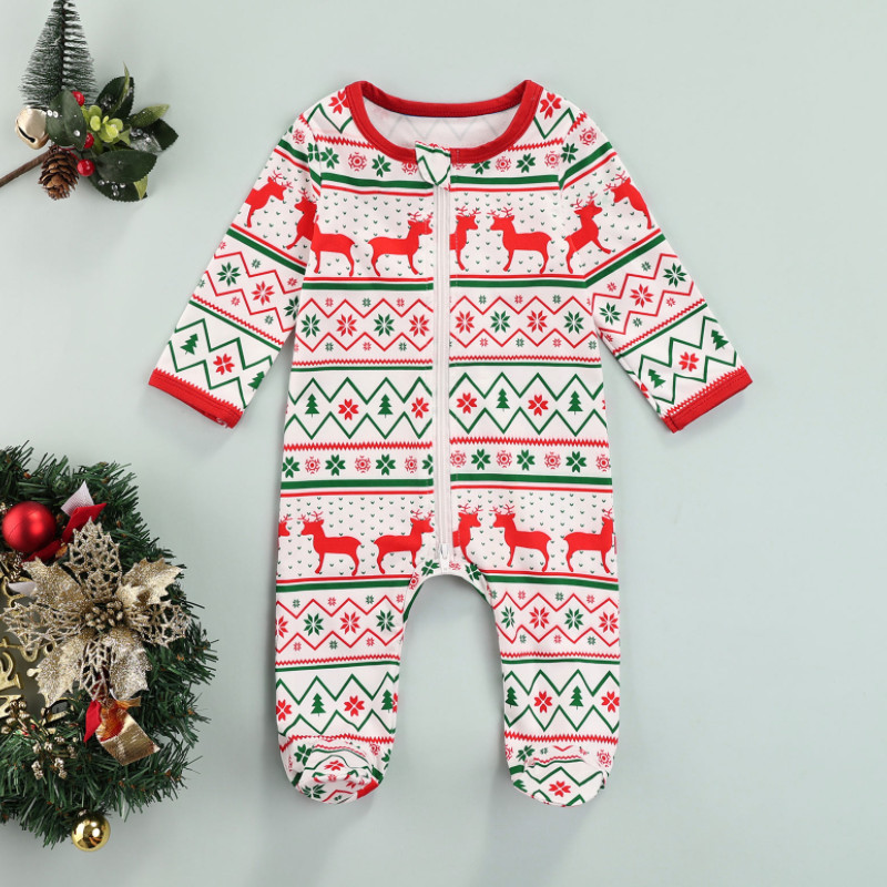 Tuta natalizia Unisex per bambini con motivo a cartoni animati, abbigliamento più caldo per ragazzi/ragazze