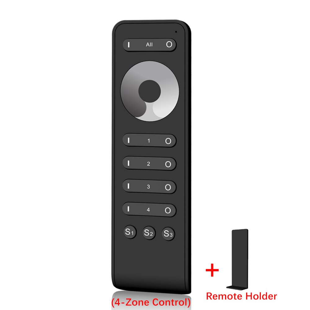 LED PWM Wireless RF Dimmer 2.4G 4-Zone/Wifi Remote Control DC12-24V Brightness adjustment for LED Strip: LSD-RS1 Only