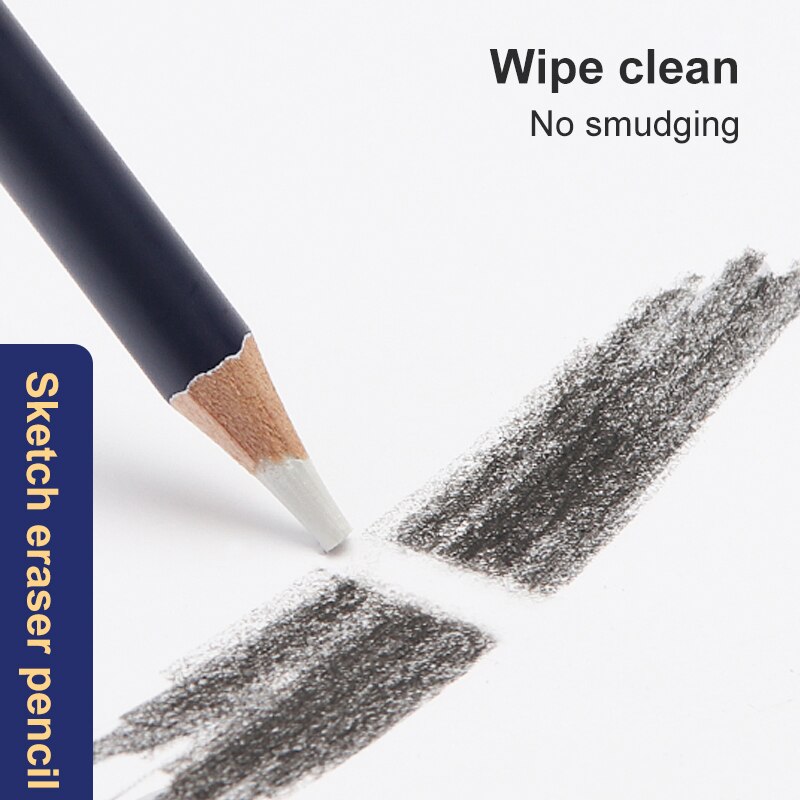 Biały szkic ołówek węglowy guma Hightlightbrush malowanie naczynie miękki zmazywalny długopis specjalny ołówek dla studentów sztuki