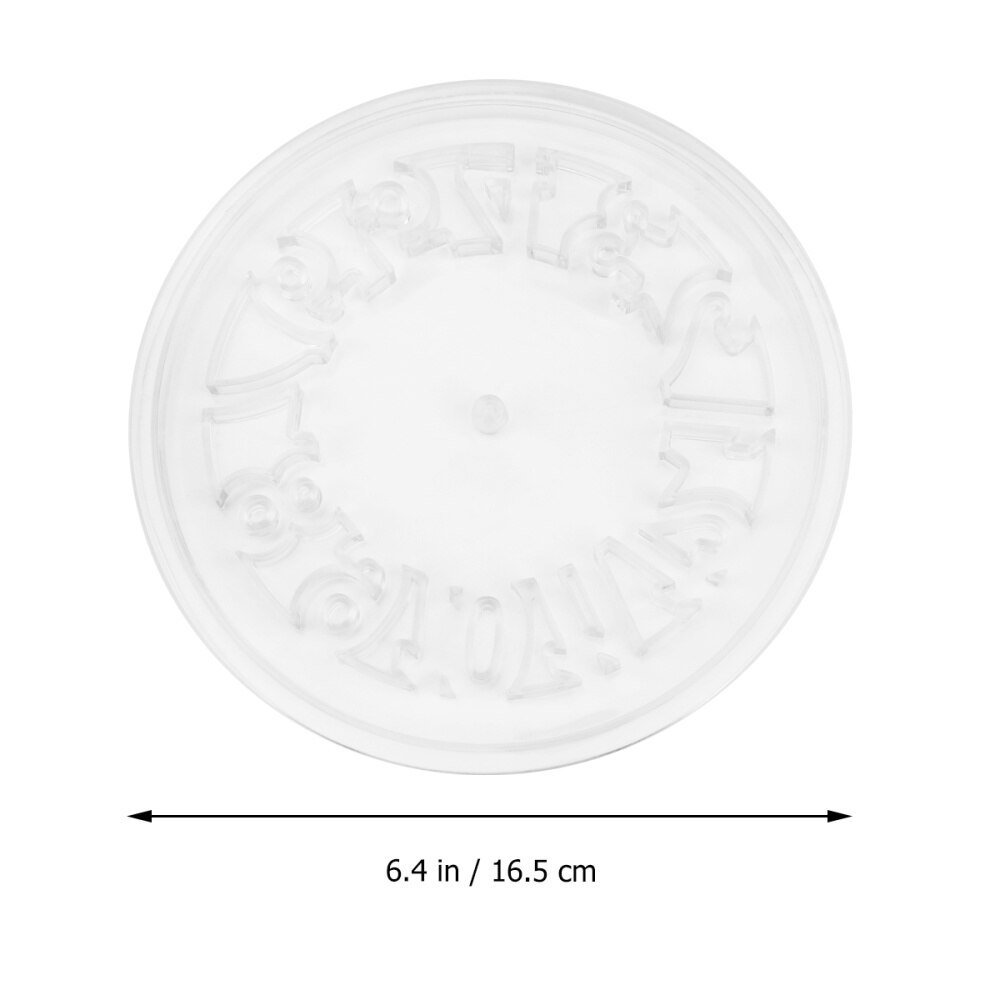 1 Juego de molde de silicona para reloj de pared, accesorios para hacer relojes, números romanos, modelo de reloj (transparente)