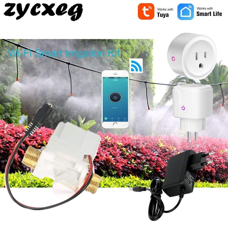 Sistema di Irrigazione a Goccia Intelligente - Controllo Mobile WiFi - Irrigazione Automatica Piante - Kit Giardino