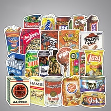 10/30/50 Pcs Spoof Verpakking Goederen Waterdicht Tij Reizen Bagage Computer Bagage Stickers