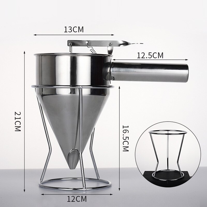 Takoyaki Naald Saus Fles Dispenser Rvs Octopus Ballen Filler Handleiding Beslag Separator Eieren Blender Bakken Tool